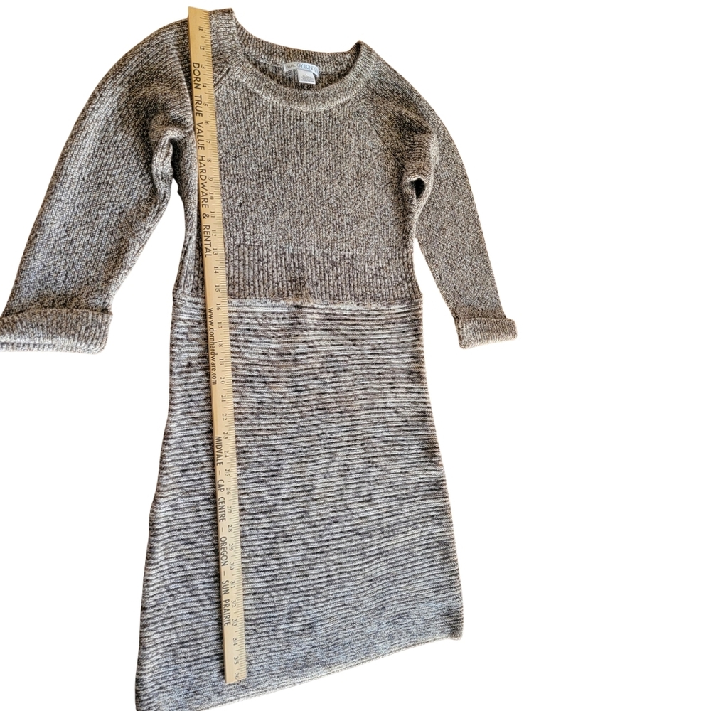 Maggy London Marled Knit Sweater Dress Cuffed Sleeves Merino Wool Blend NWOT - Picture 10 of 13